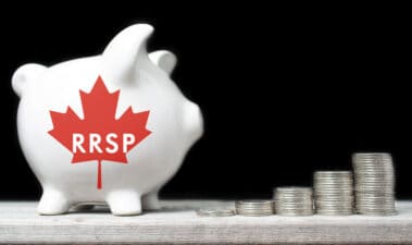 RRSP Canadian Registered Retirement Savings Plan concept