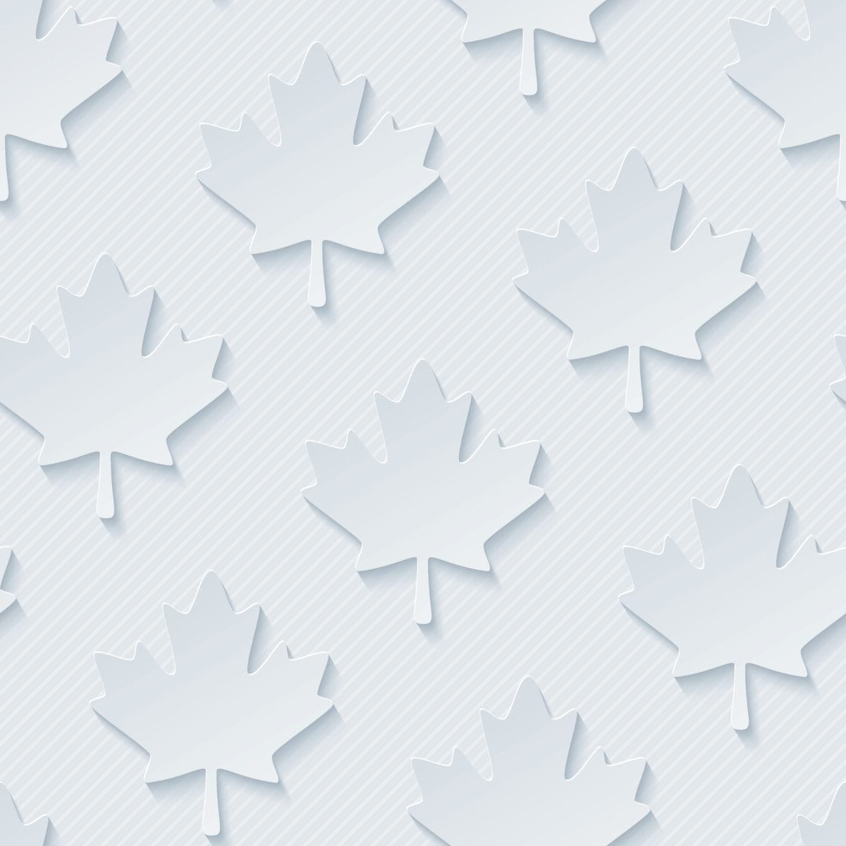 Canadian Red maple leaves seamless wallpaper pattern