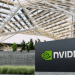 nvidia headquarters with nvidia sign in front