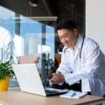 doctor uses telehealth