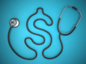 Stethoscope with dollar shaped cord